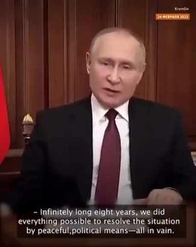 Putin uses the same fascist propaganda lies that Hitler used