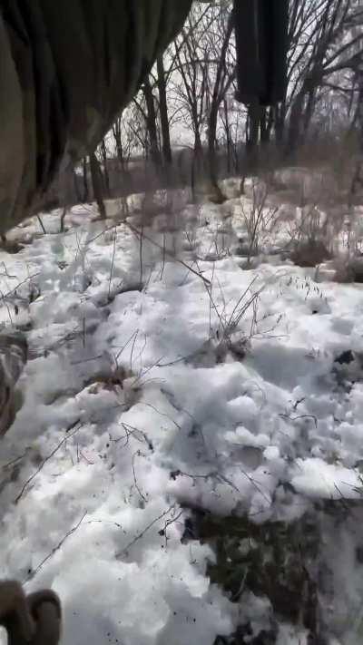 Fighters from Lukas Squad Company exchange fire with Russian troops.