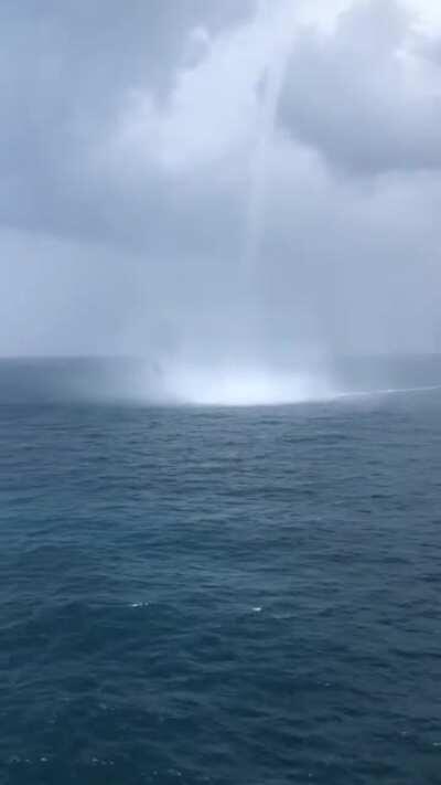 Waterspouts in the Gulf of Mexico near my offshore platform