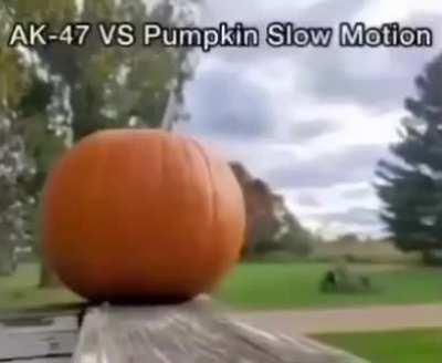 AK-47 vs Pumpkin