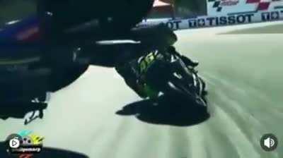 This got taken down for lack of description. So- Moto GP rider dodges death twice and carries on like nothings happened