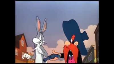 Bugs Bunny plays Russian Roulette