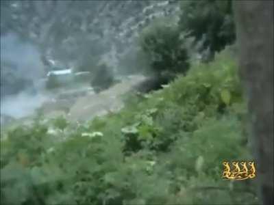 Well known taliban attack on US post, very good sound