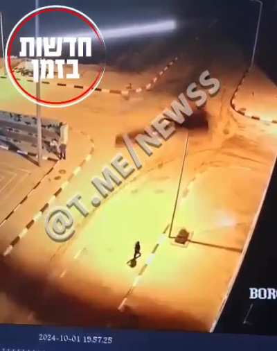 Part of the missle kills someone in Israel 