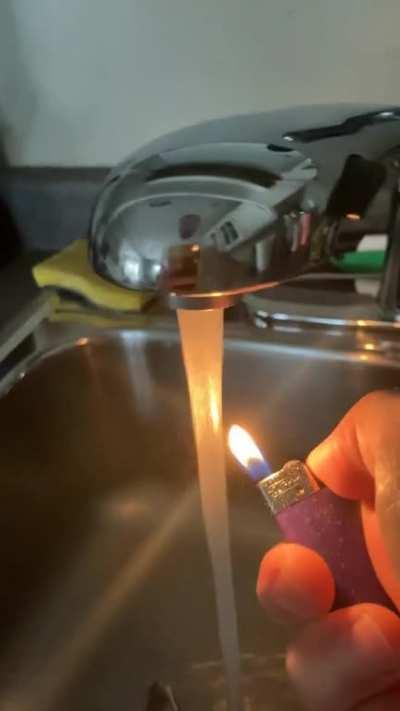 Flammable Hot Water