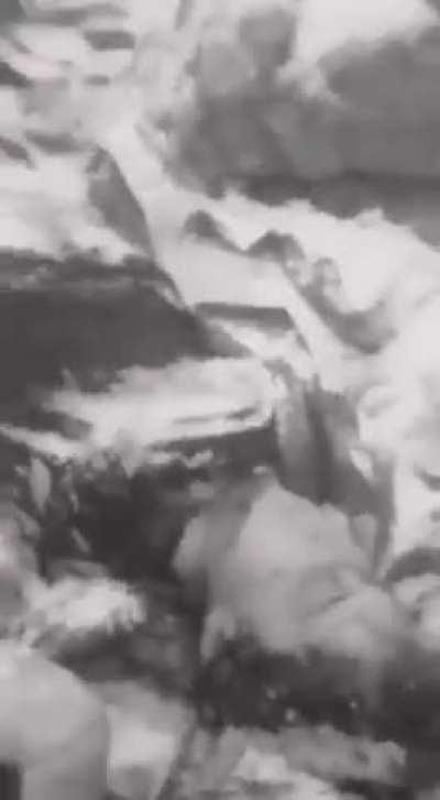 TAF personel recording corpses of pkk militans from current clashes in N.Iraq