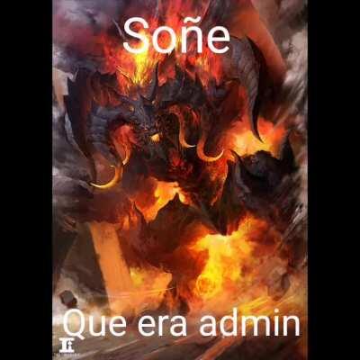 Soñé que era admin...