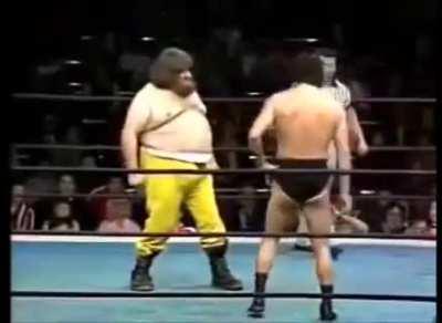 Wrestler refuses to sell his moves during a staged match. Opponent literally flips the script on him. (Commentary by Bill Burr.)