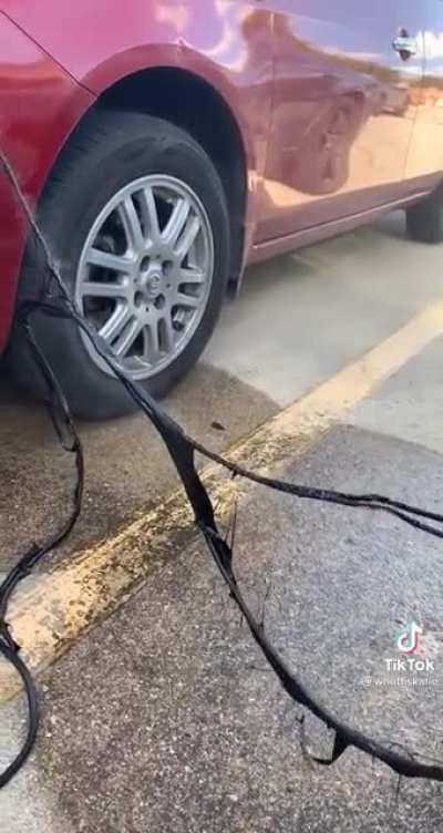 How not to jumpstart a car