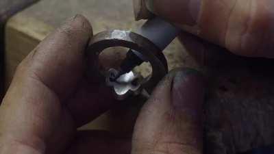 Making a $100,000 diamond ring by hand out of platinum and gold