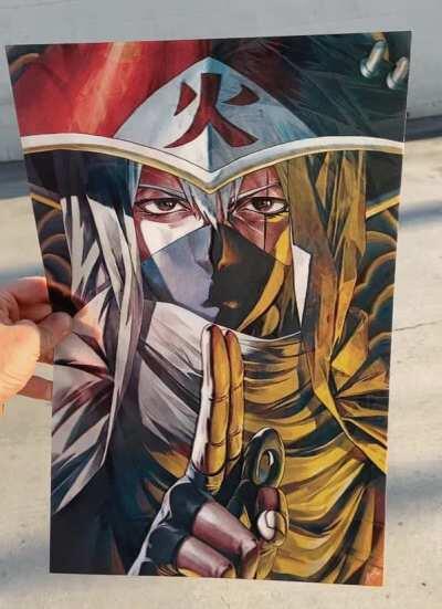 Kakashi (Anbu, Sensei, Hokage) 3D Triple Lenticular Fan Made Artwork