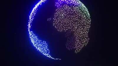 this light show by drones