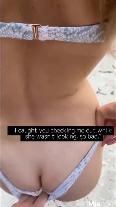 Your girlfriend's younger sister borrows your cock during the family vacation 