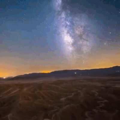 Stabilised video shows rotation of Earth by fixing the milky way galaxy