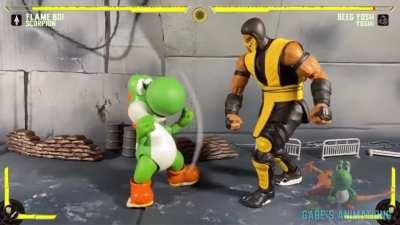 A short clip from Scorpion vs Yoshi