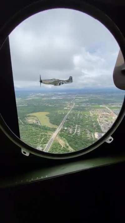 Our flyover today was a success! Here’s a quick POV between filming.