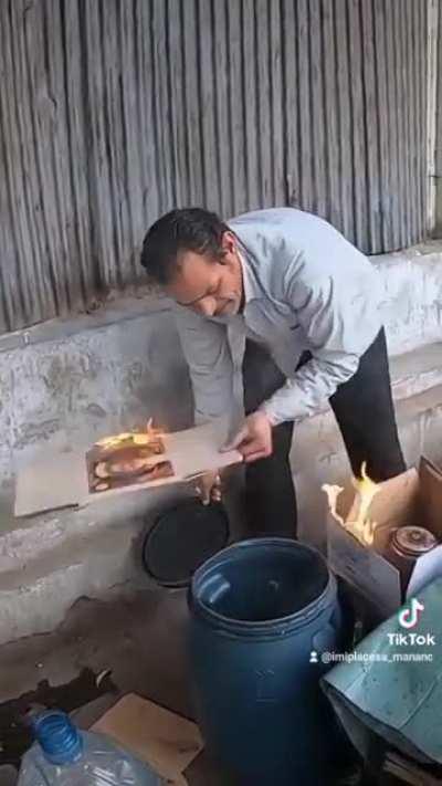 Making soup on the streets of Cairo