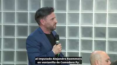 Denuncia de Roberto Mazzoni en el Senado de la Nación: &quot;Soy víctima de una red de trata. Es la red de trata más grande de la República Argentina. Los imputados son Alejandro Roemmers dueño del Laboratorio Roemmers, Matías Barreiro, directivo del Club Rive