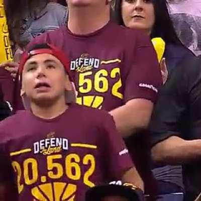 Kid shows his true colors at the game