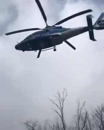 When the rotation speed of the helicopter blades matches the number of images per second of the camera