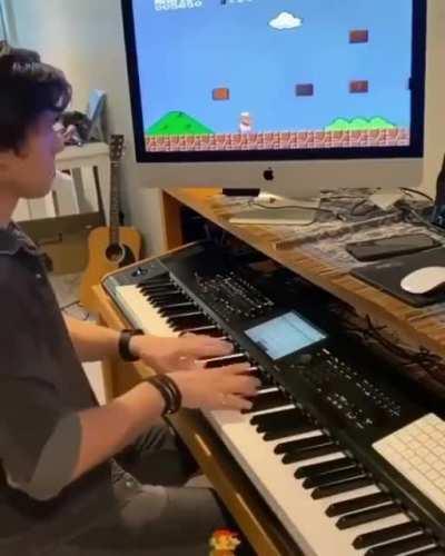 Mario soundtrack in real time