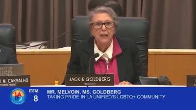 Passionate speech by school board president regarding book banning