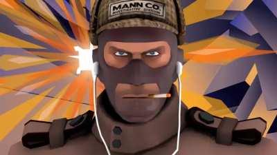 I accidentally recreated the entirety of a jojo opening with tf2 stuff