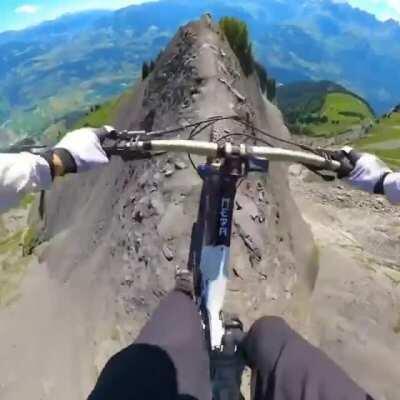 Riding next to death, video by @kilianbron