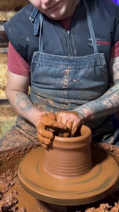 His pottery skills