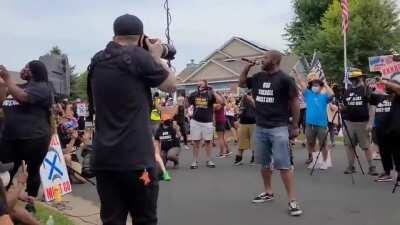 Protesters show up outside the home of Minneapolis police union leader