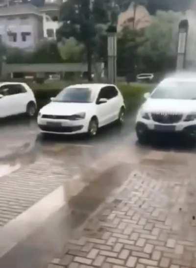 Raining on only 1 car