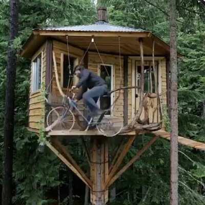 Tree house elevator