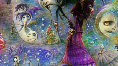 AI-generated Nightmare Before Christmas