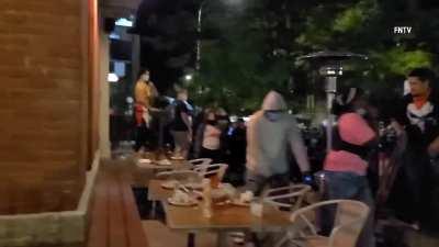 BLM shut down outdoor restaurant. Flip tables, smash plates, tell diners to leave and &quot;calm down&quot;