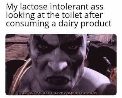 Dairy products, I shall consume