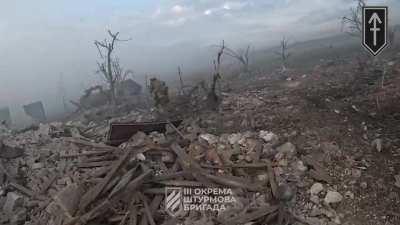 GoPro footage of Ukrainians liberating Andriivka recently, September 2023