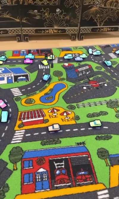 Using AR to transform a child's city rug