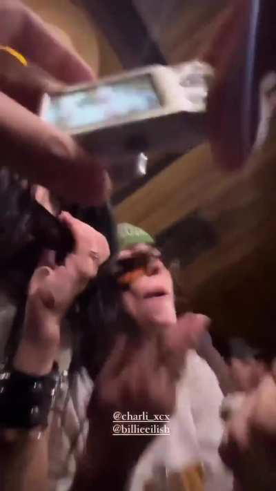 More footage of Billie and Charli at Charli’s Party