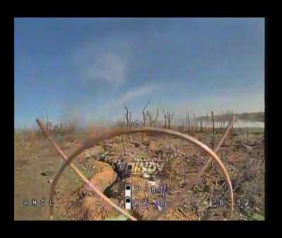 Russian fpv drones of the 394th regiment target ukrainian soldiers in trench