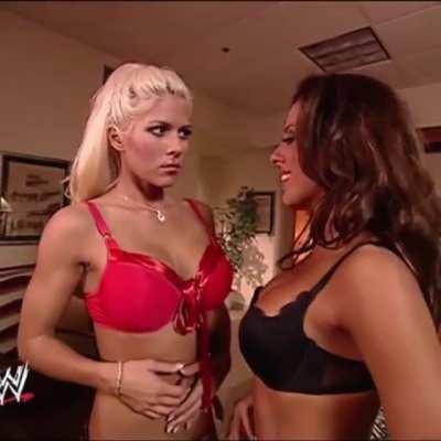 Torrie Wilson and Dawn Marie slowed and looped