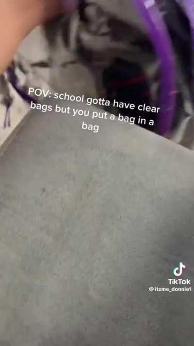 Clear backpacks? Why does everyone have them? Since when?