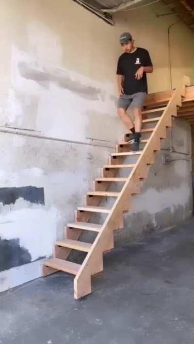 This sturdy collapsible staircase.