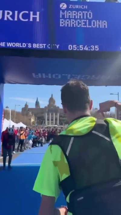 Alex Roca made history becoming the first person with a 76% disability to complete a Marathon