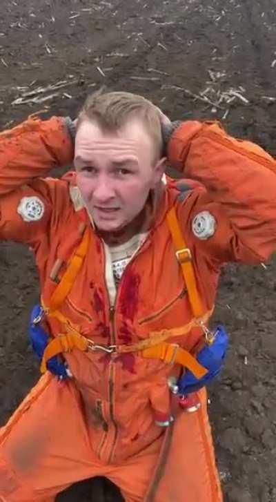 Another Russian pilot has been captured after his aircraft was shot down near Mykolaiv city, Ukraine. Source in comments