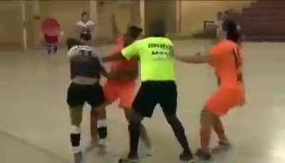 Brazilian women's futsal fight