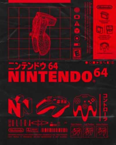 N64 Poster to hang on your wall when animated posters become a thing (OC)