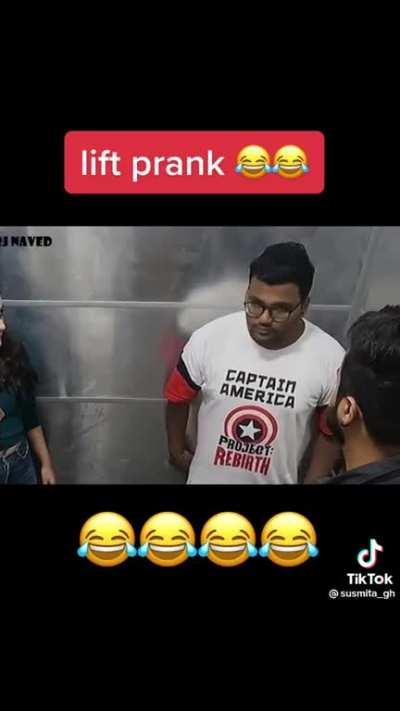 Imagine getting pranked like this after playing the elevator game