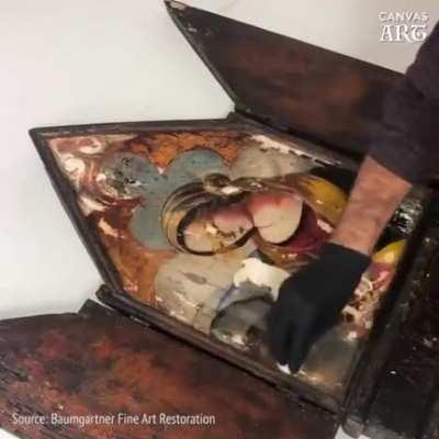 Amazing painting restoration work