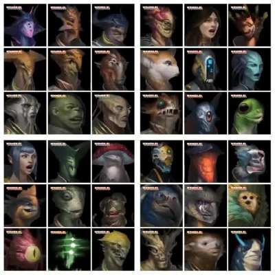 Stellaris portraits singing Numa Numa