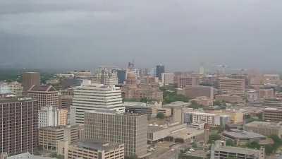 Time-lapse of the severe storm moving through Austin Friday evening